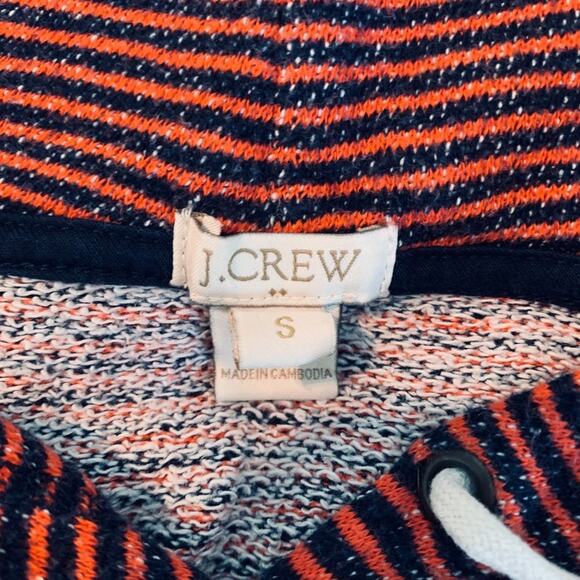 J. Crew Red/Blue striped Hoodie - S - Picture 2 of 9